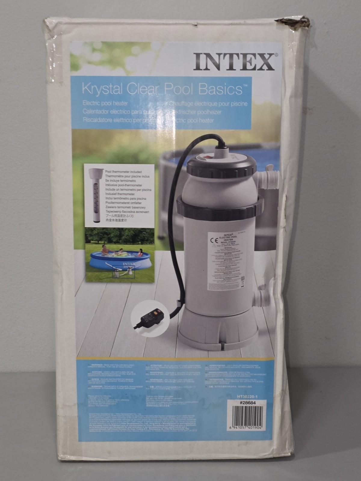 Intex M Pool Heater 28684 HT30220-1 #6941057401904 EU EUROPEAN PLUG - OPEN BOX
