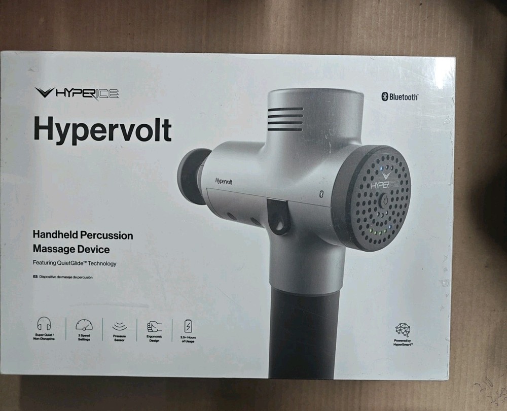 Hyperice Hypervolt Bluetooth Percussion Massage Device - Silver (53100 038-00)