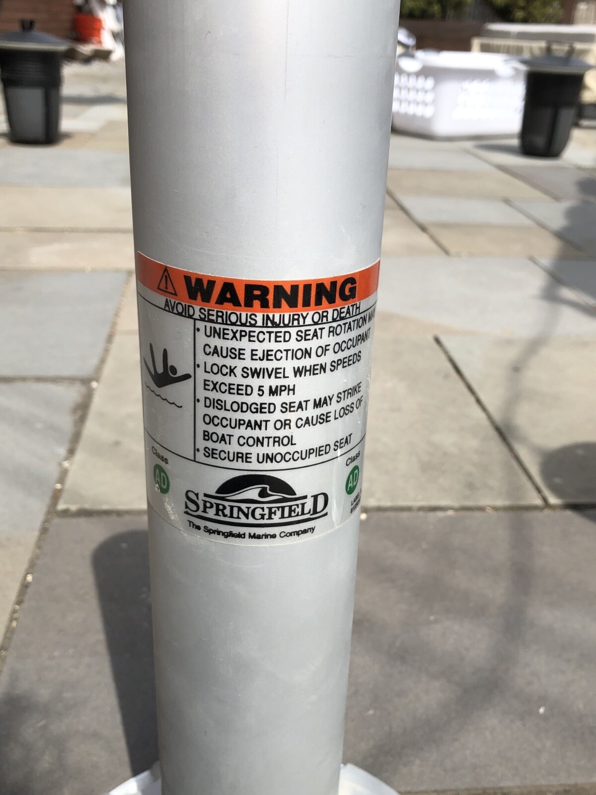 Springfield boat SEAT Pedestal