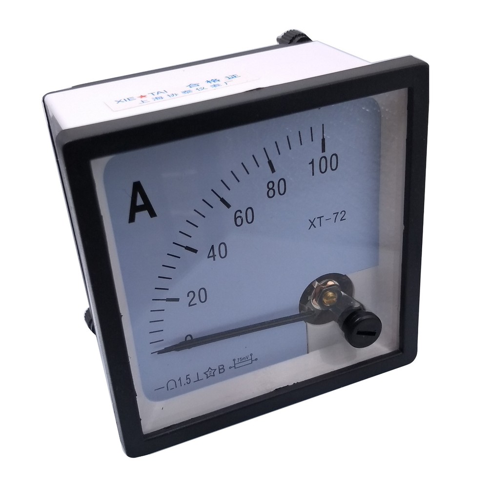 DC 0 ~ 100A Analog AMP Current Needle Panel Meter Ammeter XT-72 & Shunt