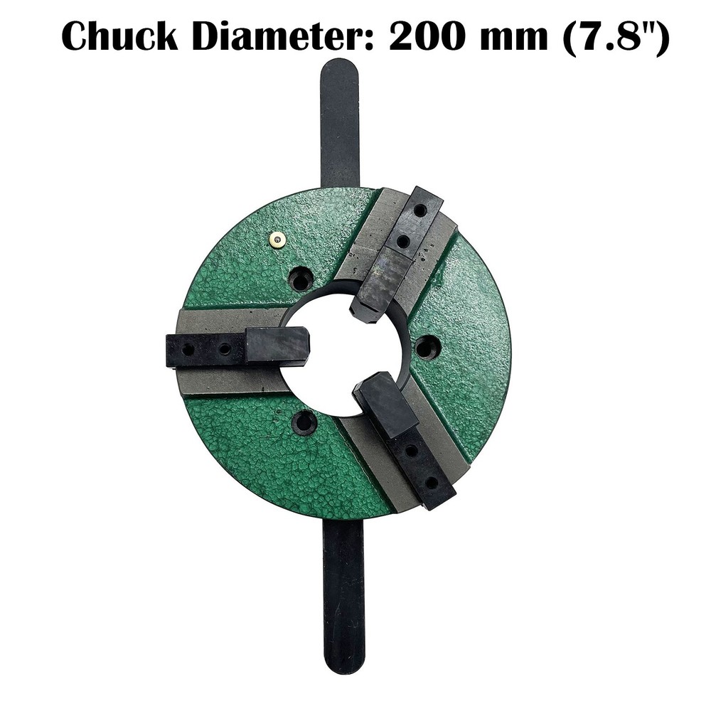 3 Jaws 8" Self-centering Welding Positioner Table Chuck Reversible Positioner