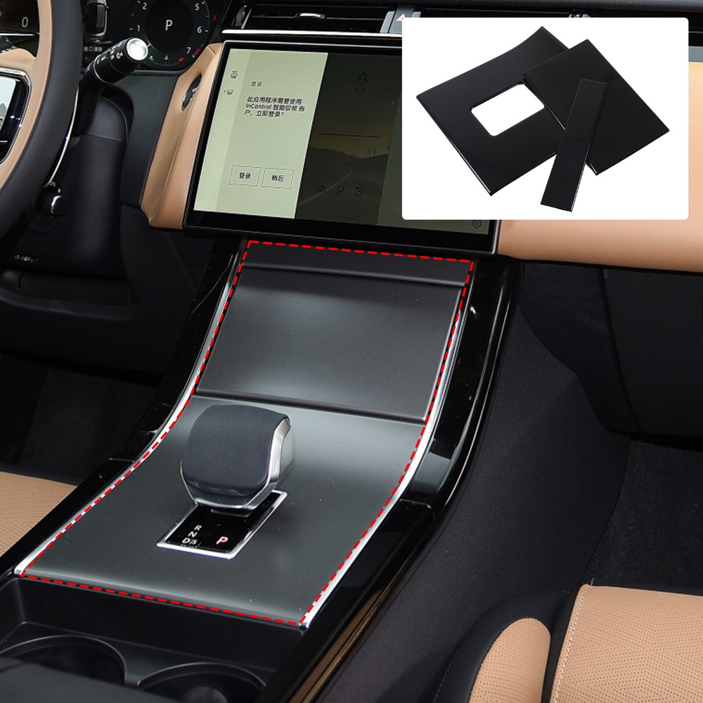 ABS Gloss Black Console Gear Shift Panel Cover Trim For Range Rover Velar 2024+