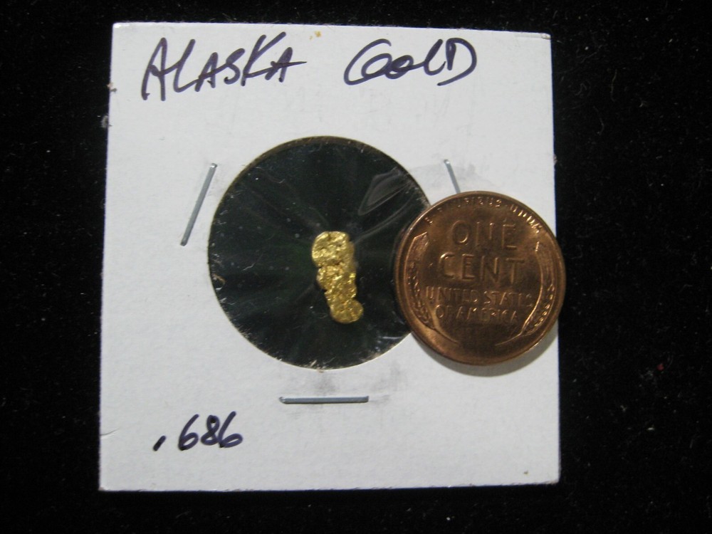 ALASKA GOLD NUGGET  .686 GRAMS