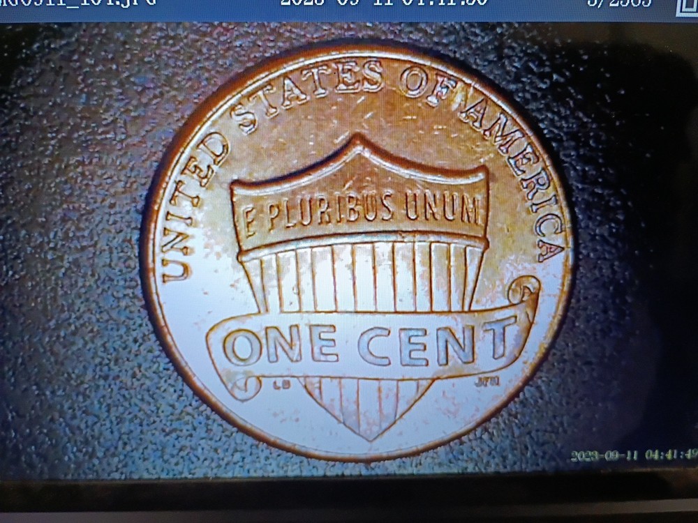 2023 Lincoln Cent Struck Thru Debris On Obverse...