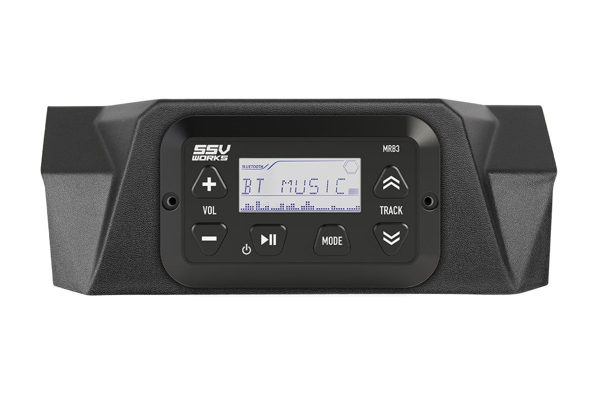 SSV Works MRB3S Media Player With Dash Panel Kit For Can-Am Maverick X3 17-22
