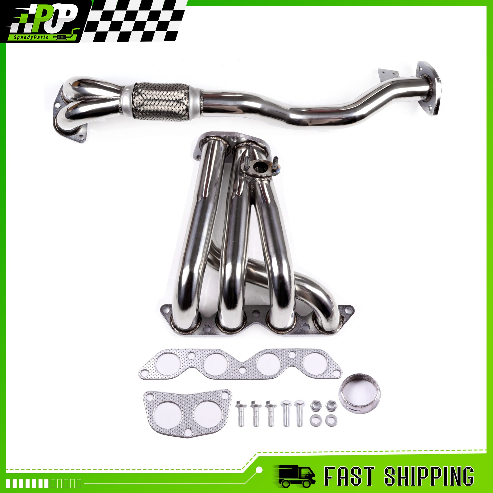 FOR TOYOTA COROLLA 1.8L DX/LE E100/AE102 7A-FE STAINLESS RACING EXHAUST HEADER