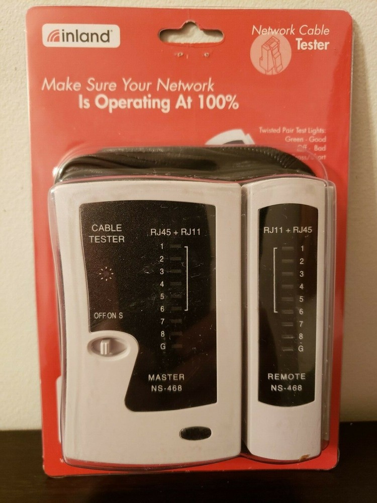 New.  Unopened inland Network Cable Tester.  Model #NS-468