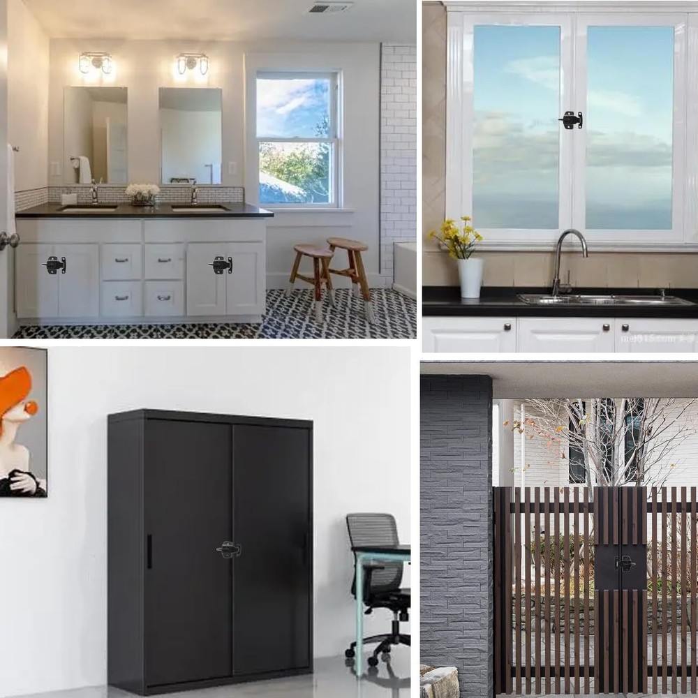 2 Pack Dining Table Locks Metal Spring Table Leaf Buckle Latches