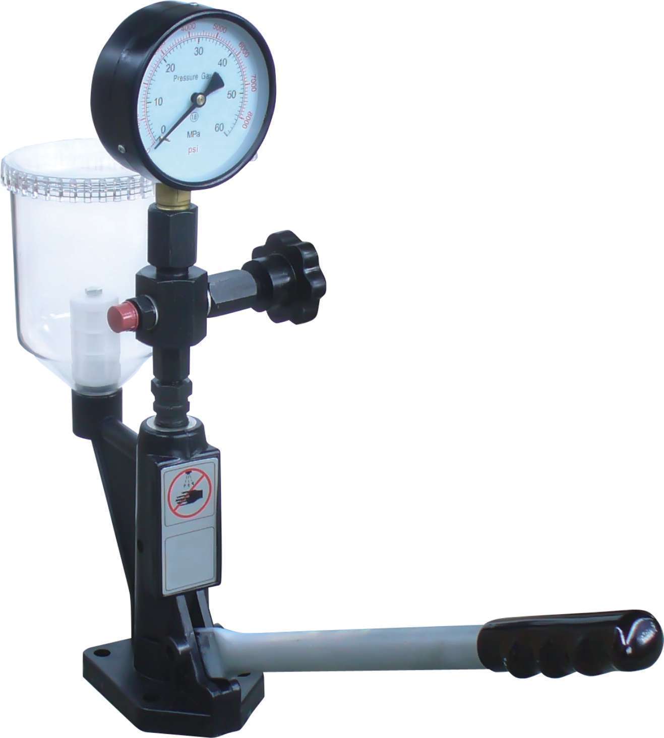 Diesel Injector Nozzle Tester Pop Pressure Dual Scale 600-8000 PSI W/Filter