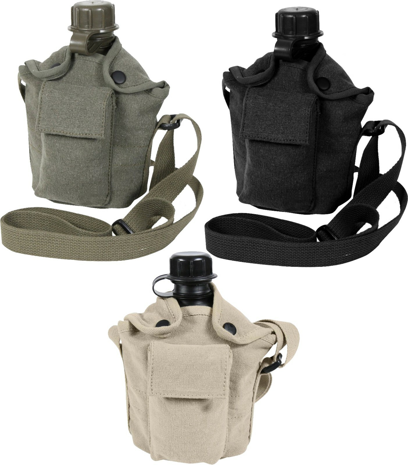 Vintage Canteen Cover 1 Qt & Carry Shoulder Strap Camping Outdoor Travel Hiking