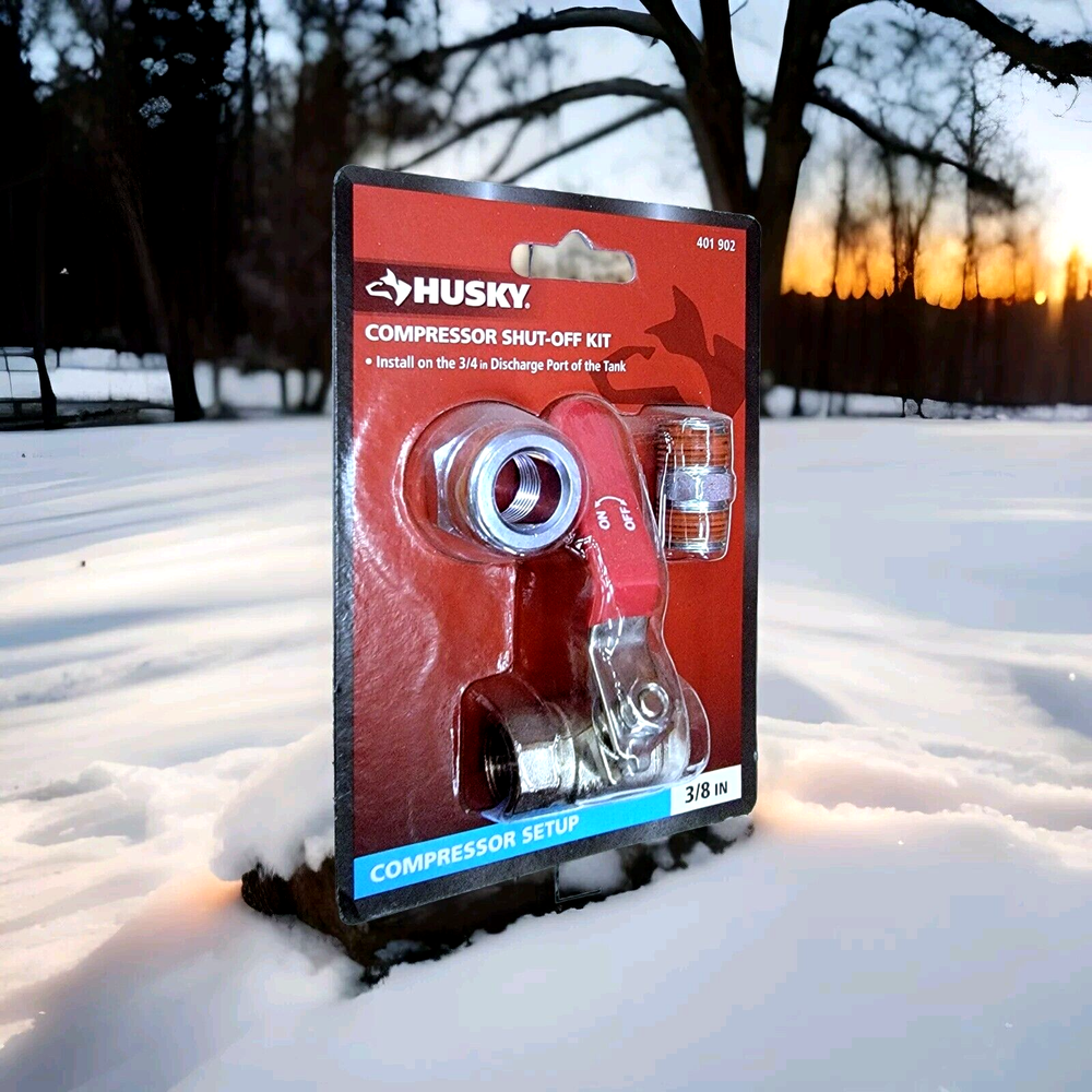 Husky 3-Piece Vertical Air Shut-Off Kit