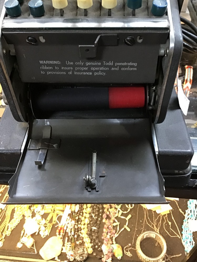 vintage adding machine calculator Todd / Burroghs