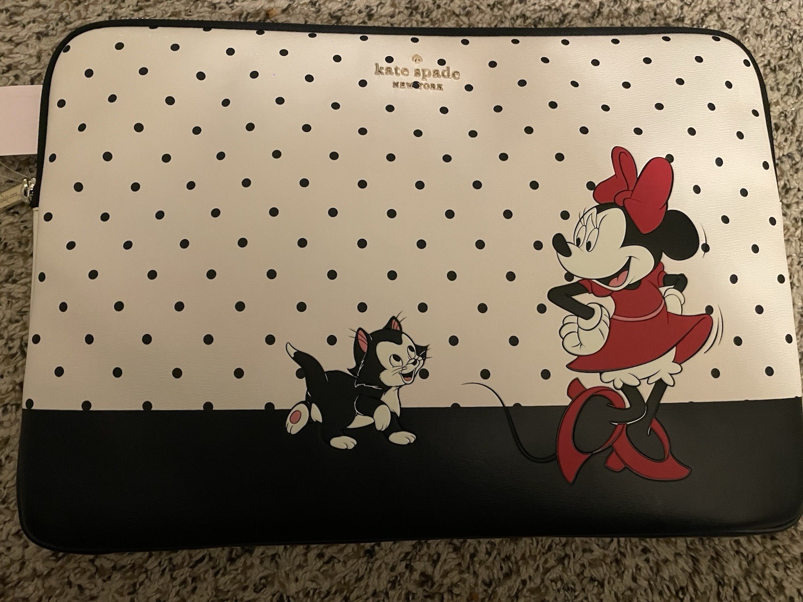 Kate Spade Disney Minnie Mouse Figaro Cat Laptop Sleeve Limited Edition