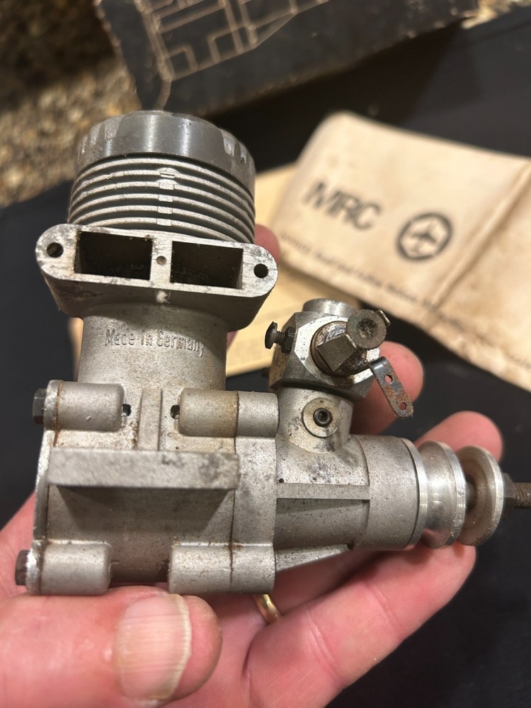 Webra RC airplane engine box in poor condition