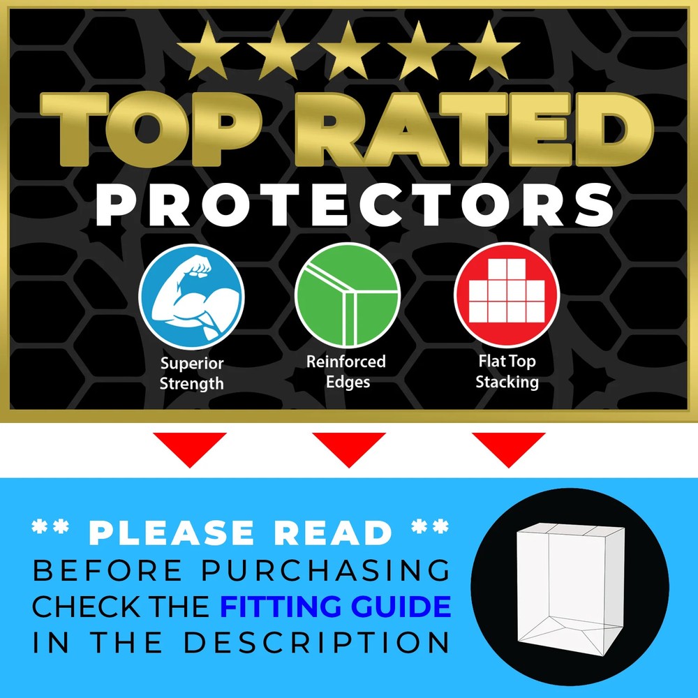 Funko Pop Protectors Standard Size (0.60mm thick, UV & Scratch Resistant)