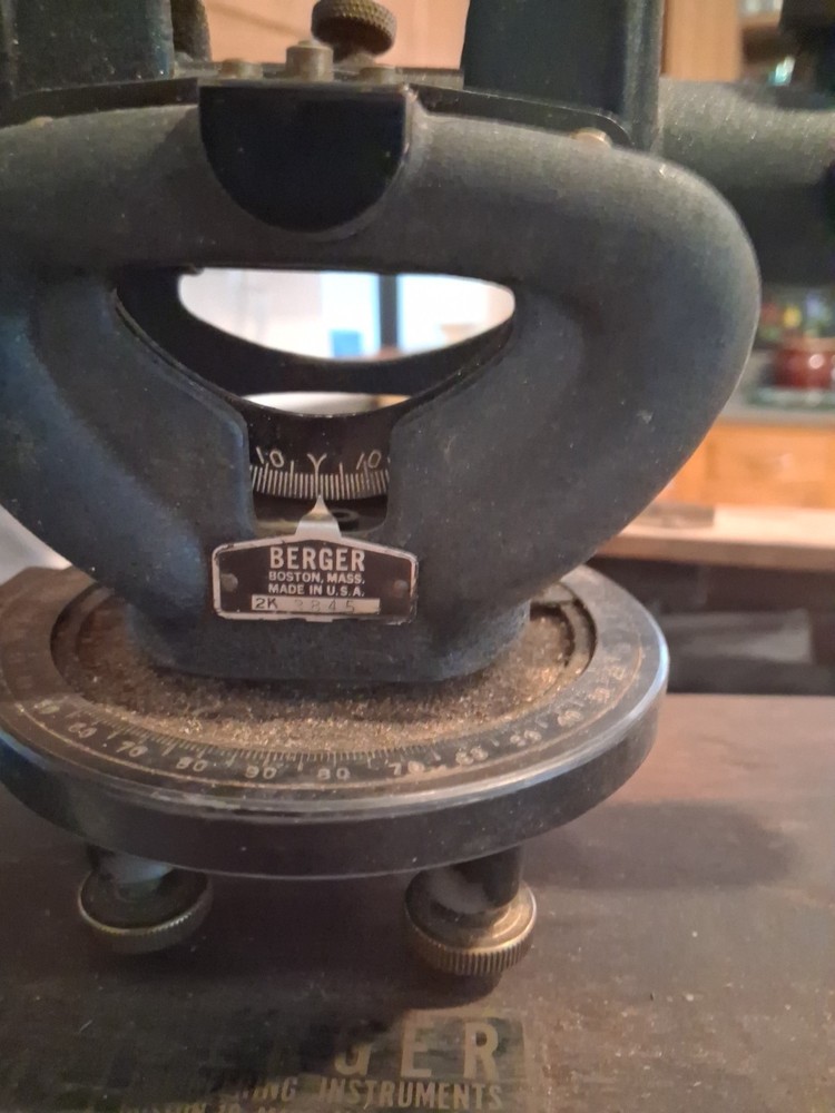 Vtg C.L. Berger & Sons Engineering Instruments Surveying Transit Model 143