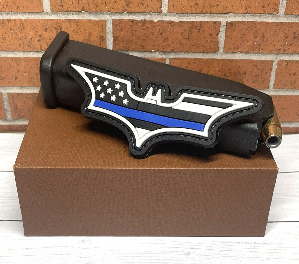 Batman PVC Patch - Tactical Morale Gun Batman Thin Blue Line Patch