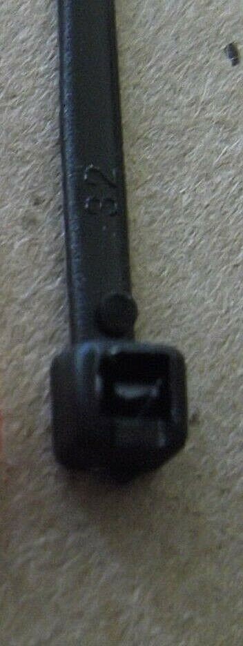 1000 Pack - 200 X 2.5MM Nylon Cable Zip Tie Wraps in Black