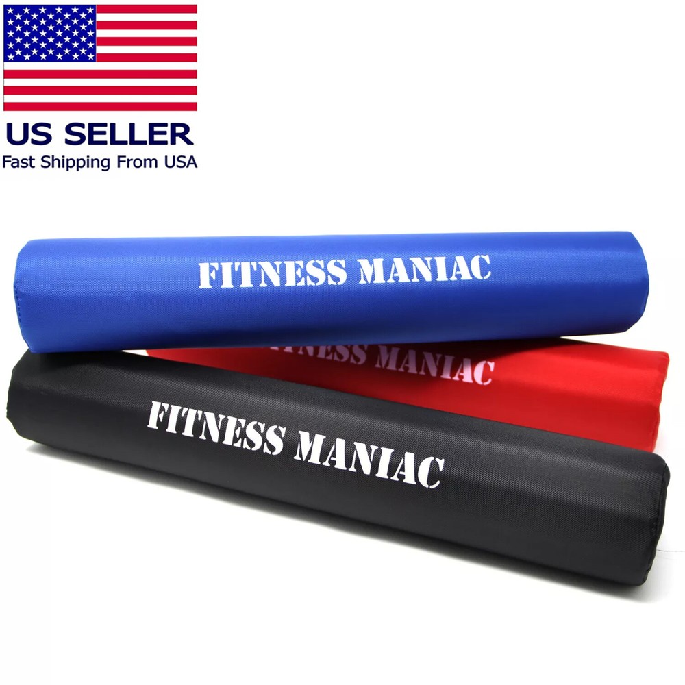 Barbell Squat Pad Lunges Hip Thrusts Neck Shoulder Protective Support Black Red