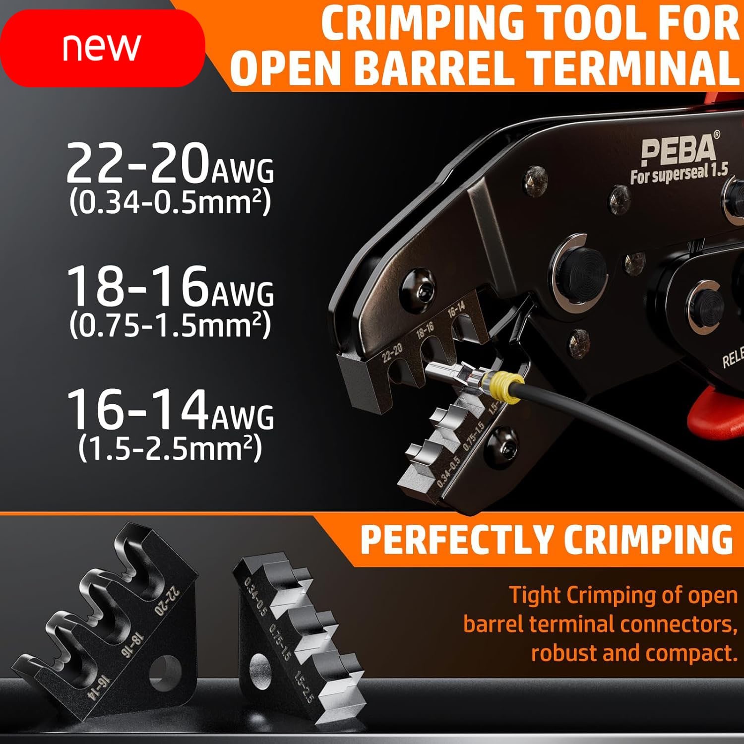 Kit de Conectores Eléctricos Automotrices Impermeables, Macho/Hembra Automotriz