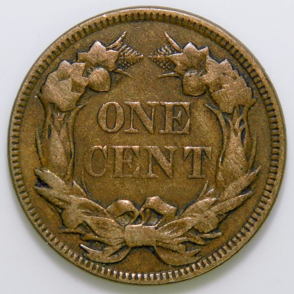 1857 Flying Eagle Cent VF k492