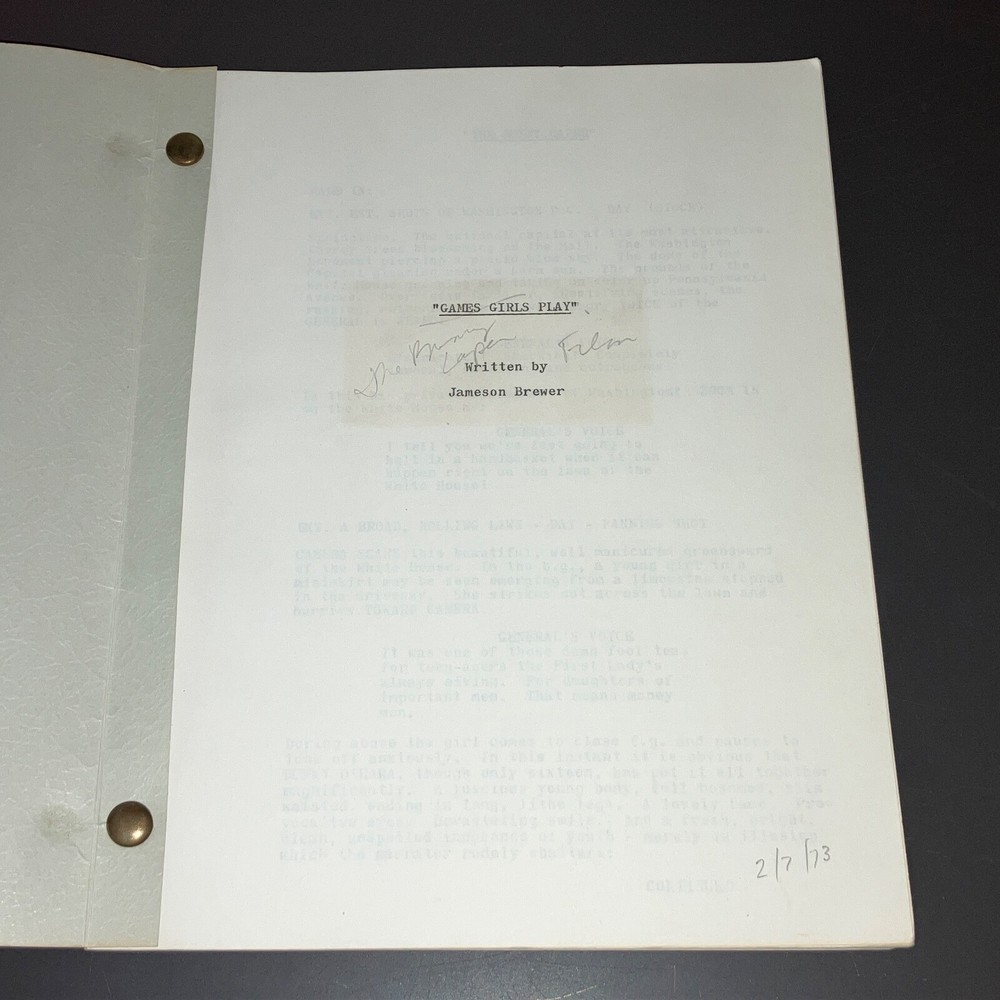 BUNNY CAPER (2/7/73) Jack Arnold Dir. / Early Title Draft + Hand-Typed Pgs +COA!