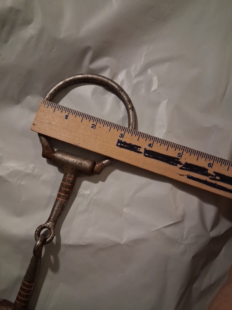 Snaffle Bit 5" D-Ring Heavy 10.4 Oz 3" Rings Copper Inlay