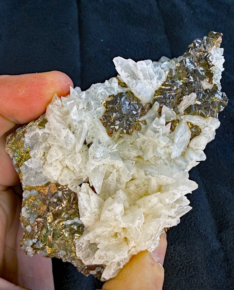 Conversation Crystals - Calcite w/ Marcasite