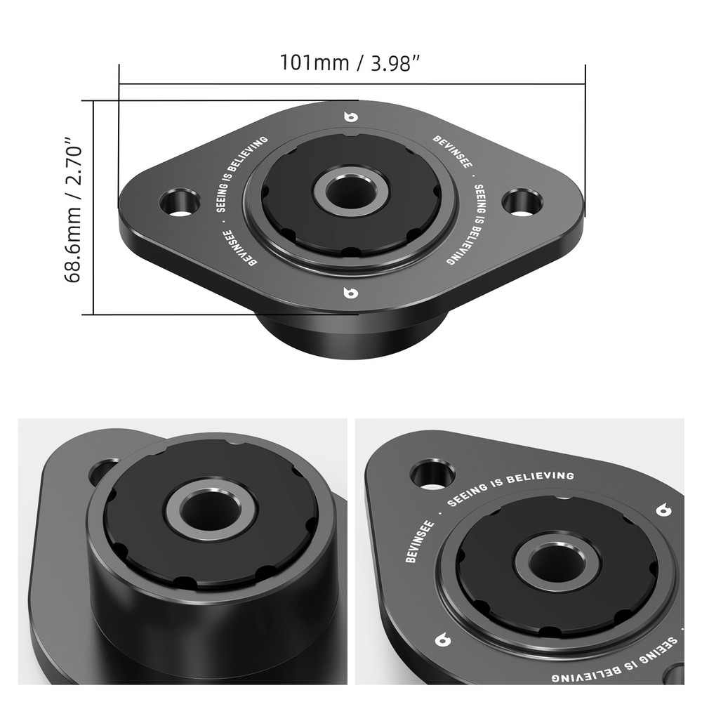 Rear Shock Top Mount Bracket Complete Kit 10mm For BMW E46 E30 E36 Z3 Z4