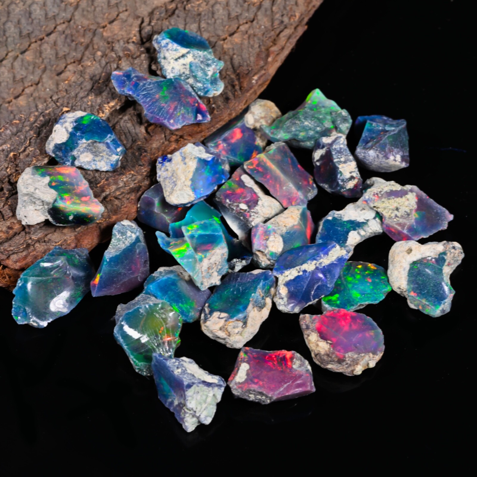 opal rough cut grade opal raw, Ethiopian opal gemstone, 10 Pieces large opal lot
