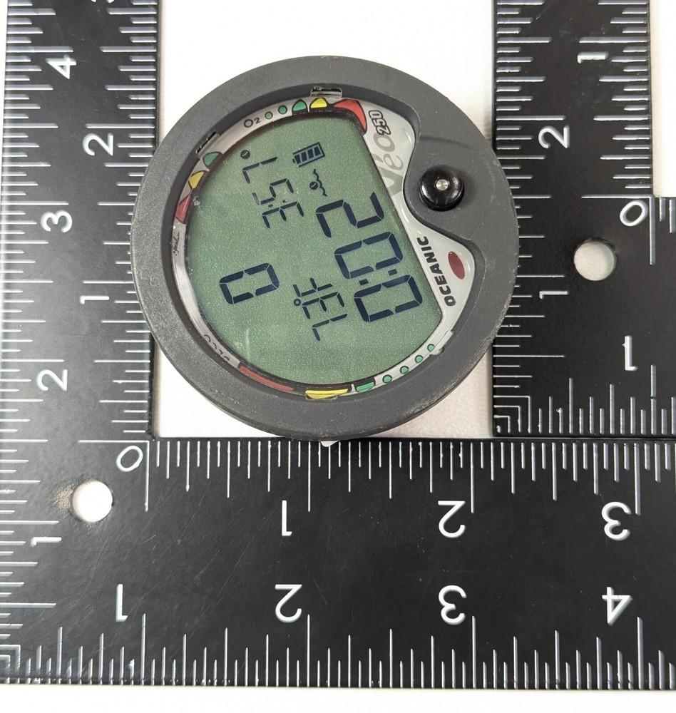Oceanic Veo 250 Scuba Dive Computer Puck Module Air & Nitrox 2 Buttons #5463