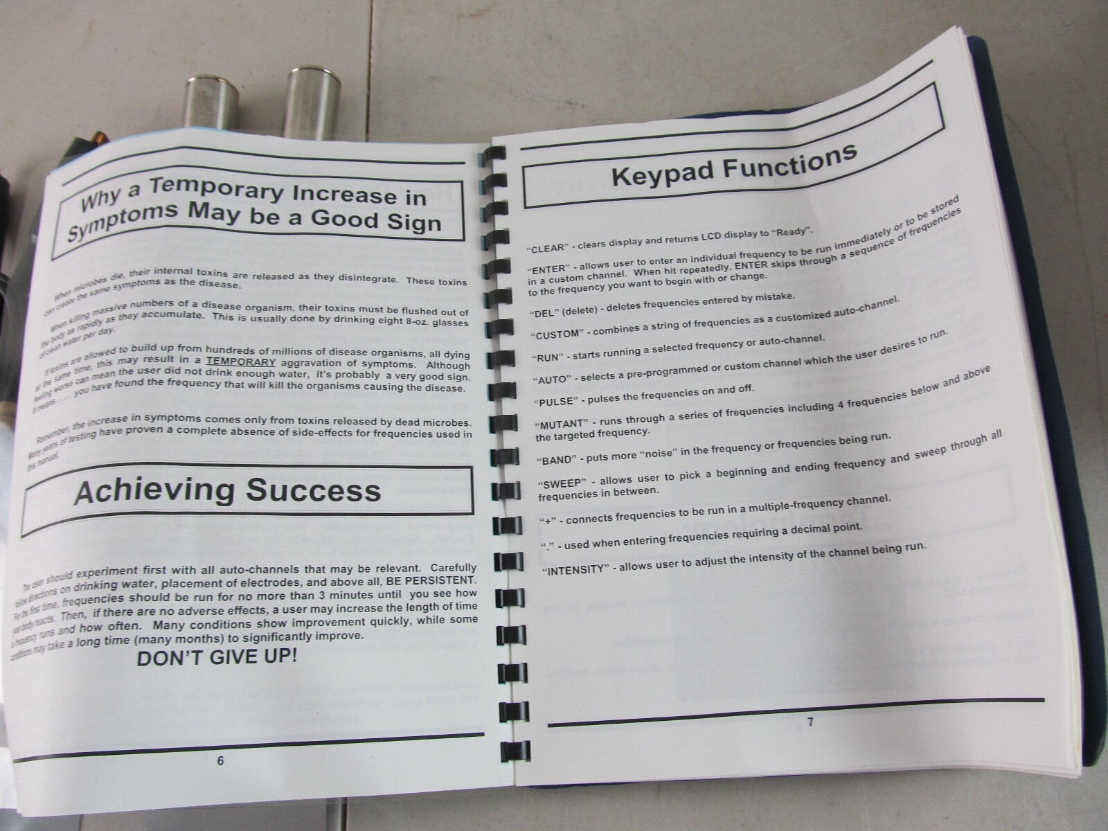 The Ultimate Bio-Active Frequency Instrument Advanced Rife w/ Probes, Manual
