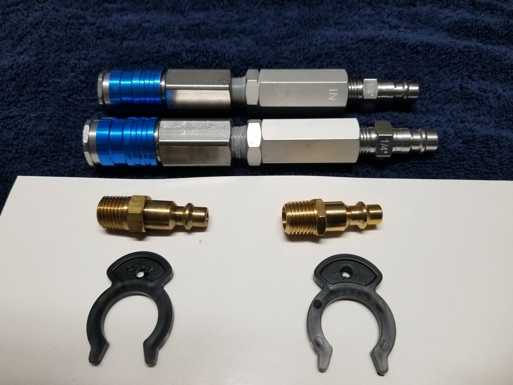 Hookah Diving in-line filter kit w/ Quick connect PLEASE DON'T DIVE WITHOUT THEM