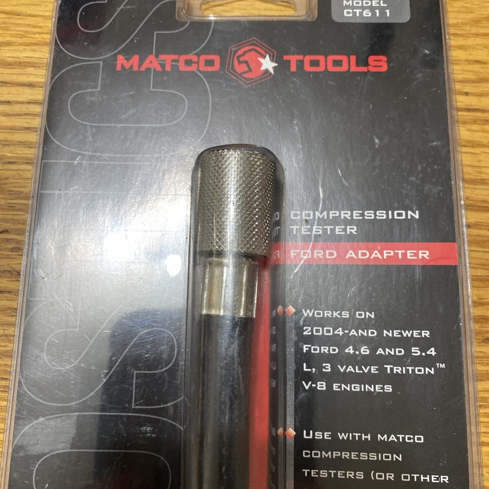 Matco Tools Ct611 Compression Tester Ford Adapter New