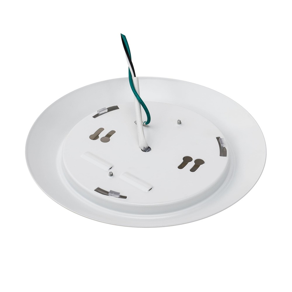WAC Lighting Disc 6in LED Round Flush Mount with 6in, Single Pack, White