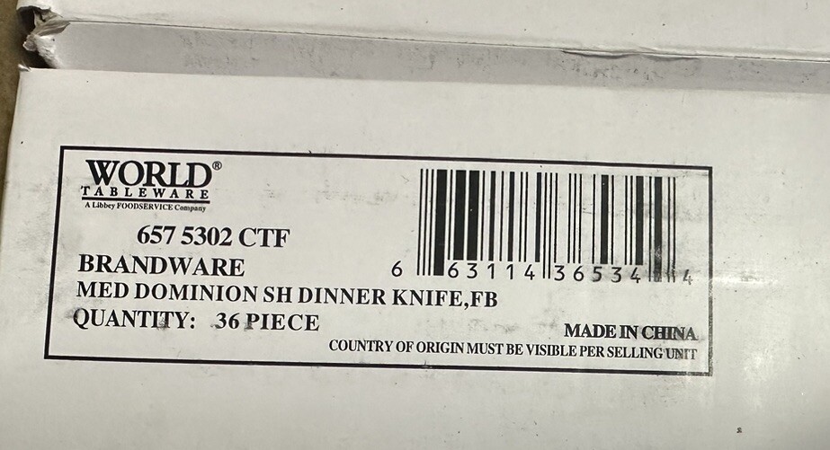 (216 Pieces) World Tableware 657 5302 CTF New