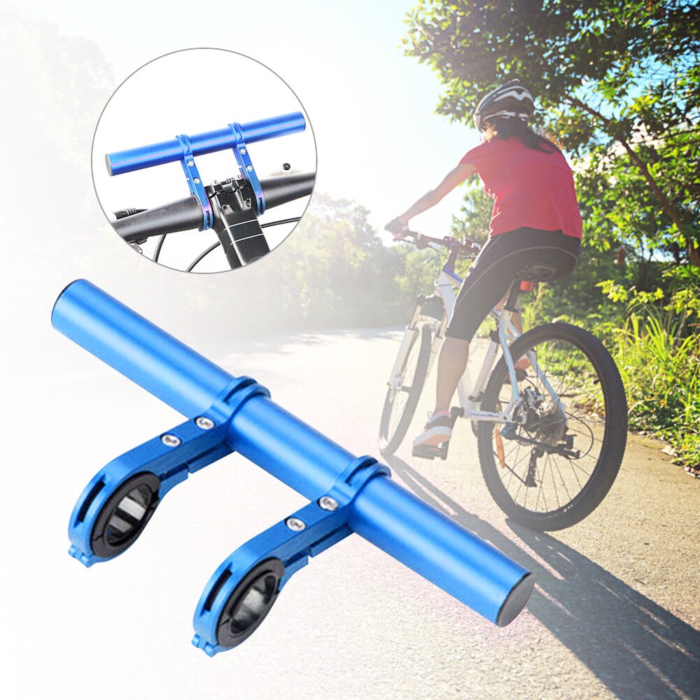 (blue Double BracketBicycle Handlebar Extension Frame Extend Bracket Bike L CH