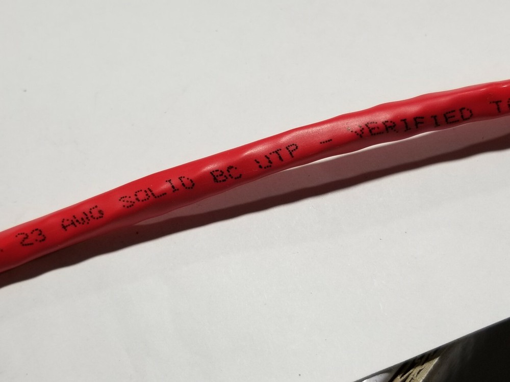 Structured Cable Products/SCP CAT6-RD 23/4P Cat6E 550MHz Network Riser Red/100ft