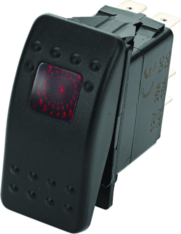 DragonFire Racing Lighted Switch On/Off Rocker Switch Red For Lite