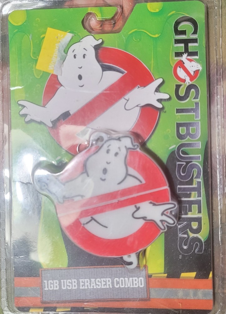 2016 Ghostbusters 1GB USB Eraser combo *new/sealed*