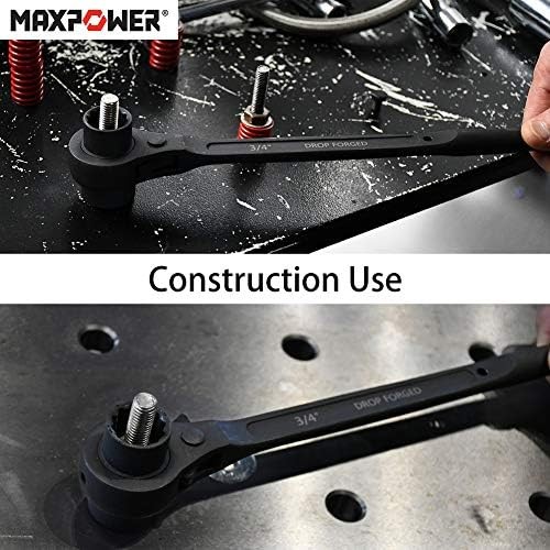 Scaffold Wrench Set Dual Socket Ratchet Tool for Construction