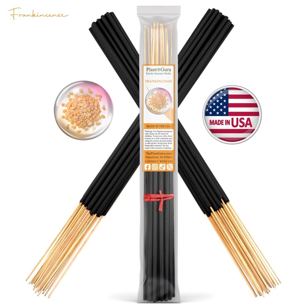FRANKINCENSE Incense Sticks 19" Jumbo Extra Large Bulk Handmade Hand Dipped