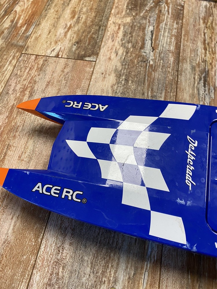 Thunder Tiger Ace RC Desperado Speedboat W/Remote 24” Untested