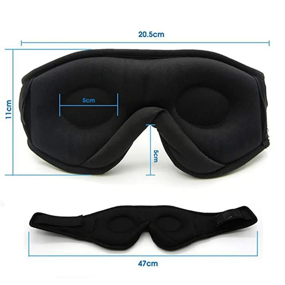 New Black Bluetooth Sleeping Mask
