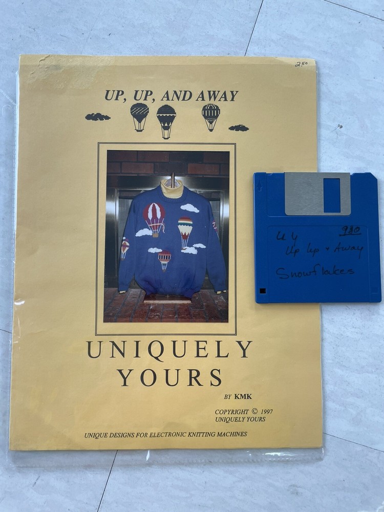 Uniquely Yours Patterns for Electronic Knitting Machines plus 3.5" Floppy Discs
