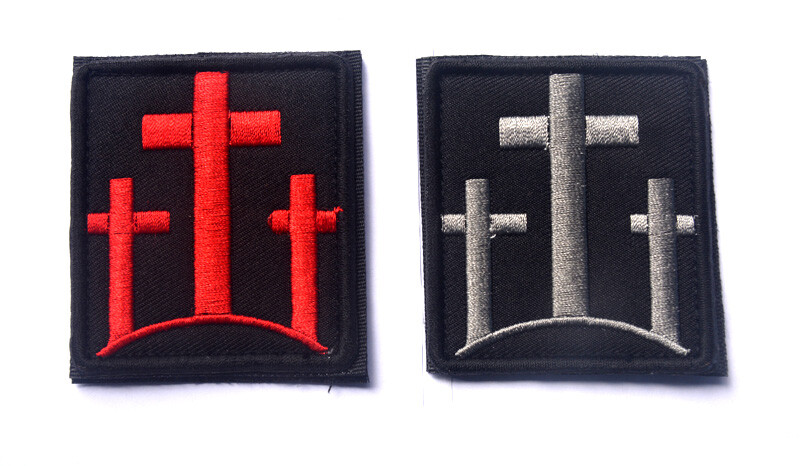 Templar Knight Crusader Holy Shield Jerusalem Christian Cross Hook Loop Patch