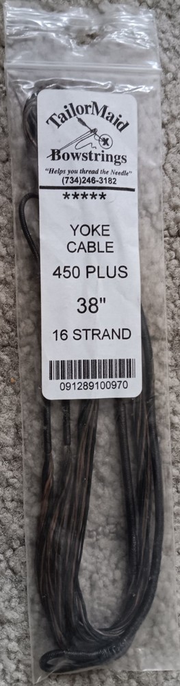 New Tailormaid Bowstring 450 Yoke Plus Cable 38" Length 16 Strand!