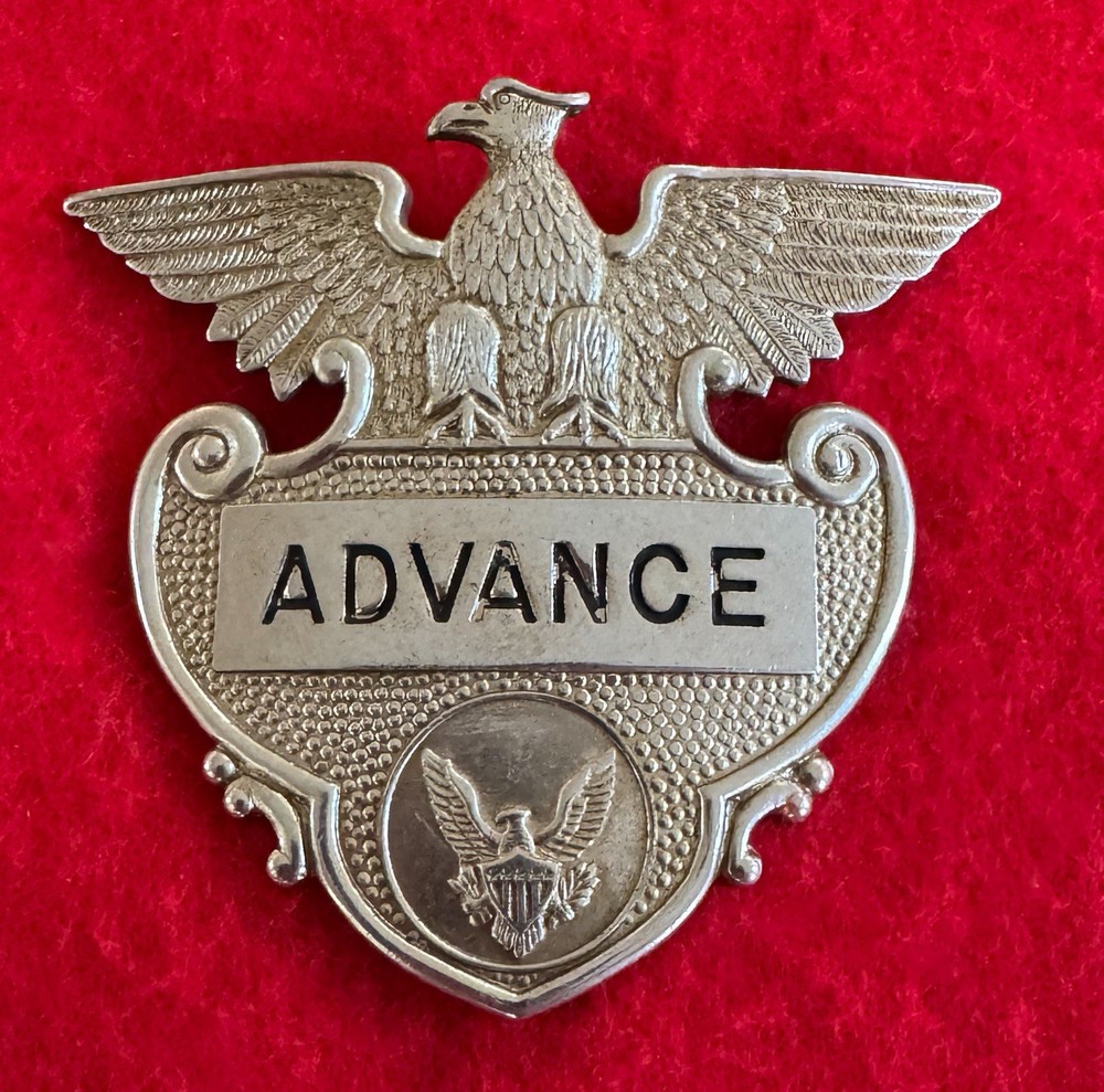 Vintage Advance Security Badge