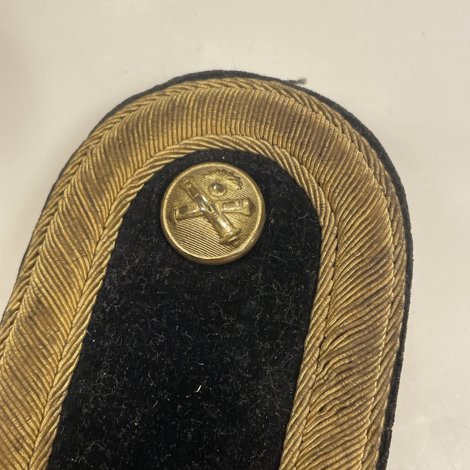 Shoulder Epaulette Military Mid 19th Century Single Piece 1800s Paris