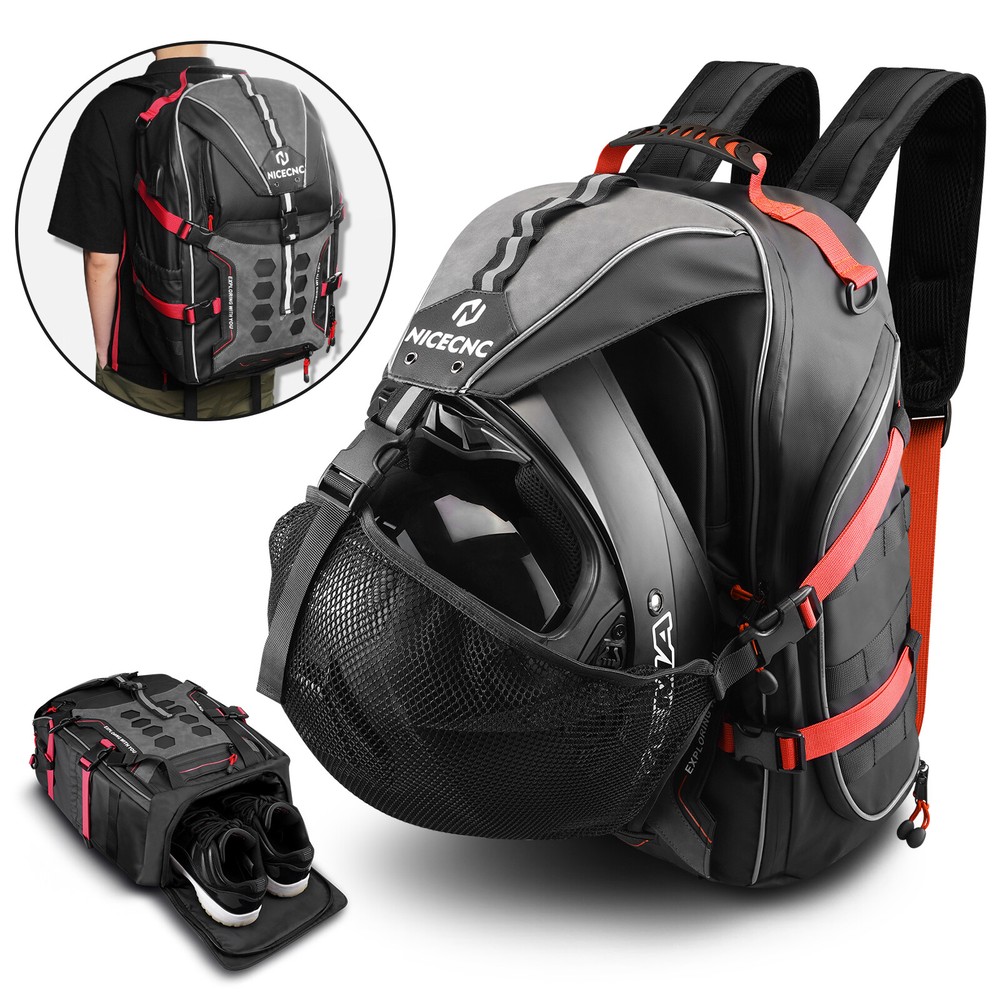 Universal Riding Motorcycle Backpack Waterproof Helmet Backpack Large For Men
